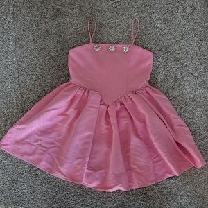 Bardot Pink Floral Kids Dress